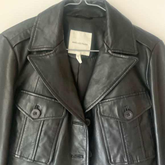 Avec Les Filles Leather Jacket - Picture 7 of 7
